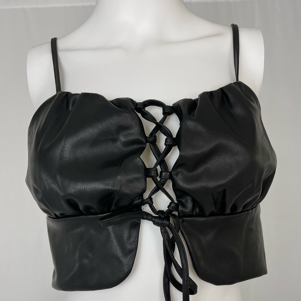 Black Papaya Adjustable Crop Top